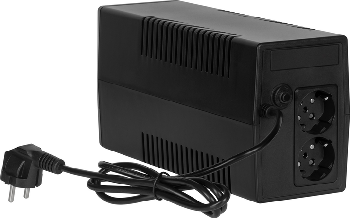 ДБЖ Rebel Nanopower 650 360 Вт/650 ВА Black (RB-4020) - зображення 3