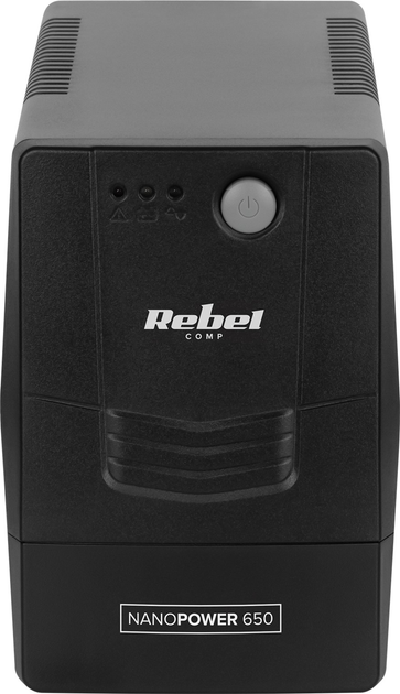 ДБЖ Rebel Nanopower 650 360 Вт/650 ВА Black (RB-4020) - зображення 4