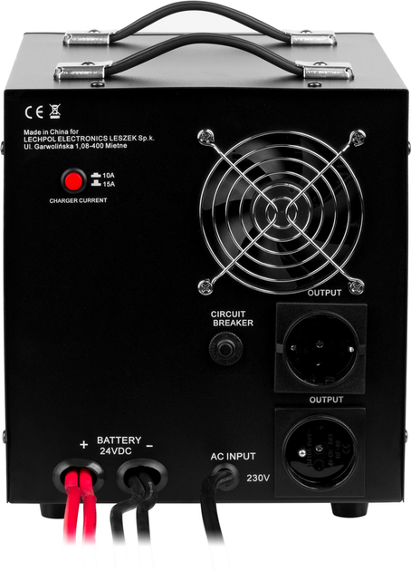 UPS Kemot PROsinus-2600/24 1800W/2600VA Black (URZ3429B) - obraz 3