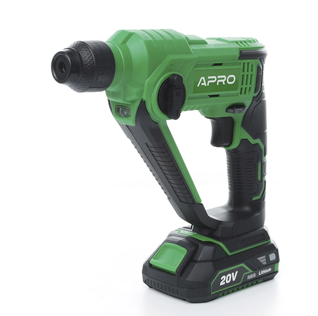 Перфоратор APRO 895442 SDS+, 1,5Дж, 2А, 20CH, (1 АКБ) кейс - Фото 3 Перфоратор APRO 895442 SDS+, 1,5Дж, 2А, 20CH, (1 АКБ) кейс - изображение 3