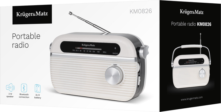 Radio przenośne Kruger&Matz KM 826 (5901890114523) - obraz 6