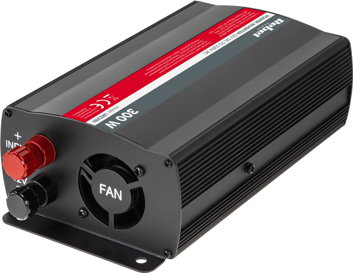 Автомобільний інвертор Rebel 300W 12V/230V (5901436734277) - зображення 2