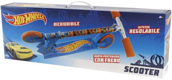 Hulajnoga dziecieca ODS Hot Wheels Niebiesko-pomaranczowa (8017293420325) (955555909684852) - Outlet - obraz 1