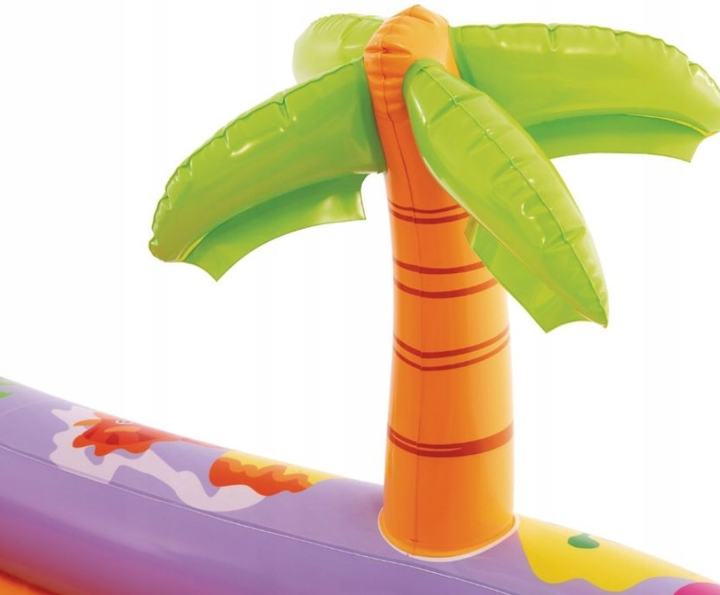 Водяний надувний ігровий центр Intex Dino Park з надувною гіркою 56139 201 x 157 x 69 см (6941057428628) (955555911598546) - Уцінка - зображення 10