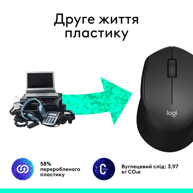 Мышь Logitech M330 Silent Plus Wireless Black (910-004909) - изображение 5