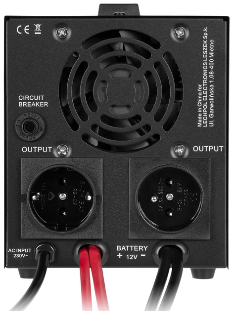 ДБЖ Rebel POWER-1000-LFP4 RB‑4028 12V 230V 1000VA/700W (5901890116350) - зображення 3