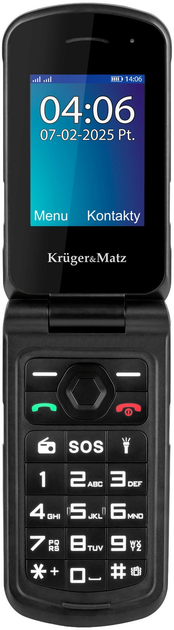 Telefon komórkowy Kruger&Matz IRON 5 Flip 4G Black (5901890116770) - obraz 2
