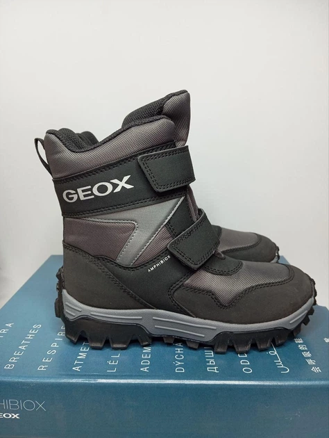 Детские зимние ботинки Geox Himalaya 32 р сапоги чёрный/антрацит для мальчика - Фото 2 Детские зимние ботинки Geox Himalaya 32 р сапоги чёрный/антрацит для мальчика - изображение 2