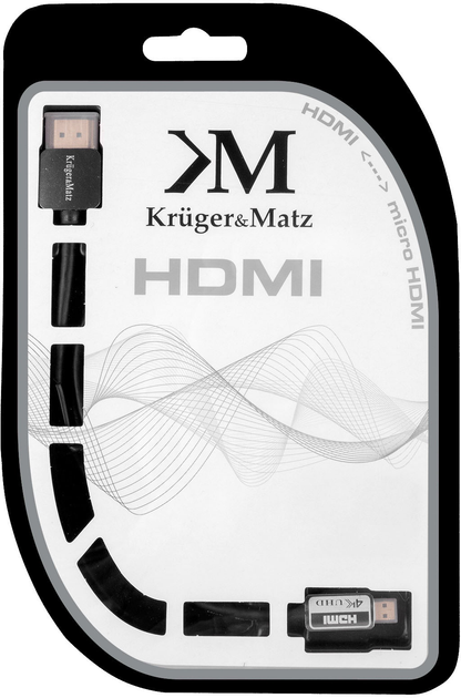 Кабель Kruger&Matz HDMI - micro HDMI 3 м Black (5901436784944) - зображення 3