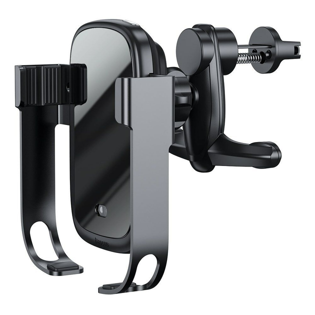 Крепление для телефона Baseus Rock-Solid Electric Holder Wireless Black (WXHW01-01) - изображение 3