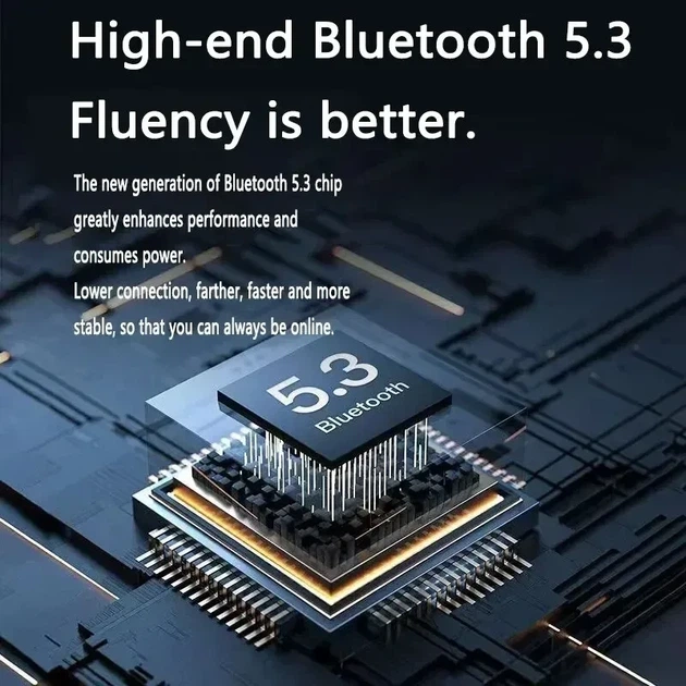 T2 TWS Беспроводные Bluetooth-наушники с цифровым дисплеем и Hi-Fi звуком. Синие - изображение 5