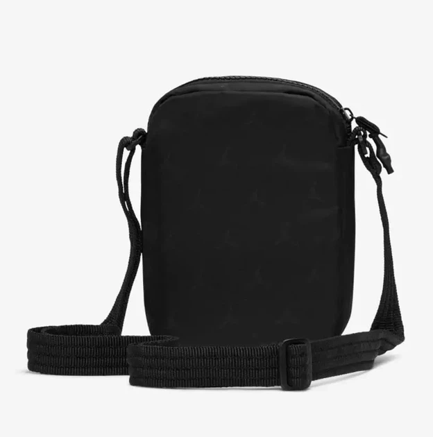 Сумка через плече Jordan Jacquard Logo Flight Bag у чорному кольорі. - зображення 2