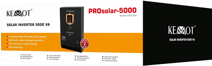 Inwerter słoneczny Kemot PROsolar-5000 3500W (5901890030281) - obraz 5