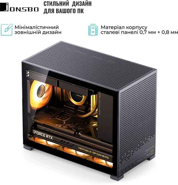 Корпус Jonsbo D32 PRO Black – фото, отзывы, характеристики в