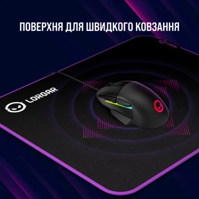 Коврик для мышки Lorgar Main 313 Black/Purple (LRG-GMP313) - изображение 2