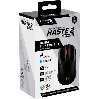Мишка HyperX Pulsefire Haste 2 Wireless Black (6N0B0AA) - Фото 5 Мишка HyperX Pulsefire Haste 2 Wireless Black (6N0B0AA) - зображення 5