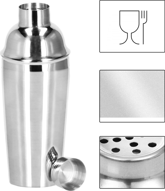 Zestaw barmański do koktajli Springos ze stali nierdzewnej 6 elementów (5907719429762) - obraz 7