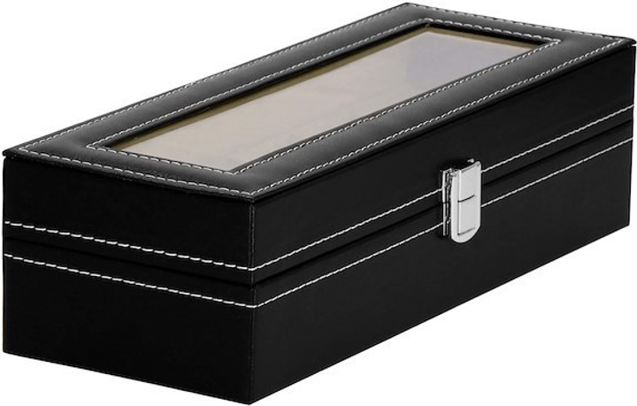 Шкатулка для годинників Springos HA1052 чорна 30 x 11 x 8 см (5907719433233) - зображення 1