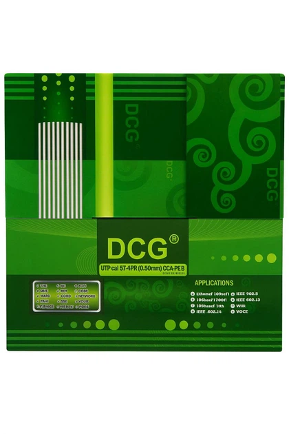 Кабель витая пара DCG UTP Cat 5e 4x2x0.50 CCA PVC внутренний (305м) сетевой кабель для интернета, офиса, дома, LAN Ethernet - Фото 3 Кабель витая пара DCG UTP Cat 5e 4x2x0.50 CCA PVC внутренний (305м) сетевой кабель для интернета, офиса, дома, LAN Ethernet - изображение 3