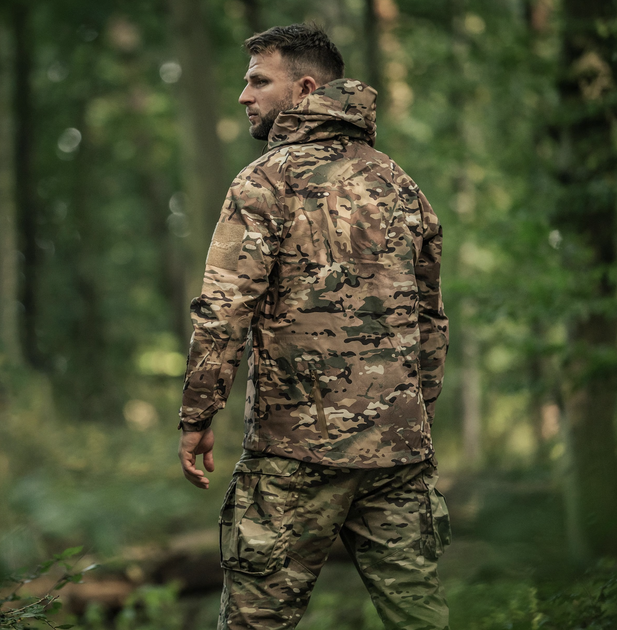 Куртка водонепроницаемая Texar ECWCS Hardshell Comodo - Arid MC Camo 2XL - изображение 3