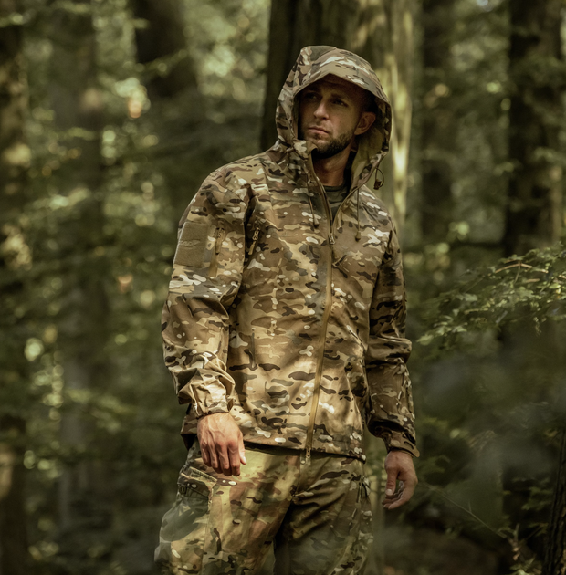 Куртка водонепроницаемая Texar ECWCS Hardshell Comodo - Arid MC Camo 2XL - изображение 6