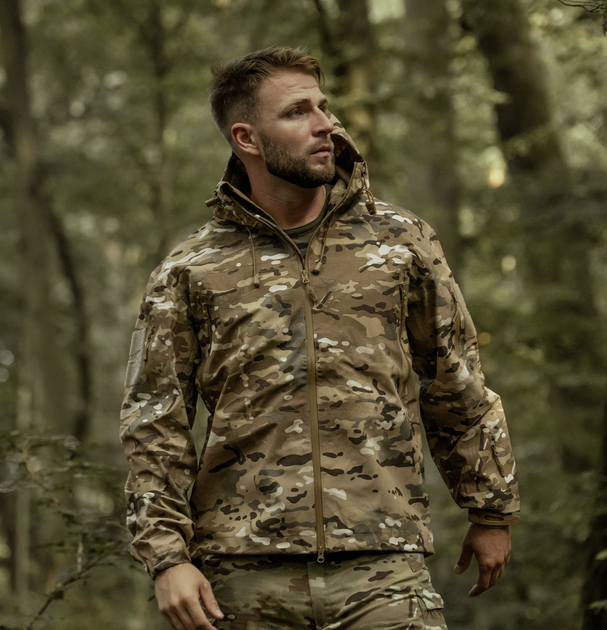 Куртка водонепроницаемая Texar ECWCS Hardshell Comodo - Arid MC Camo 2XL - изображение 7