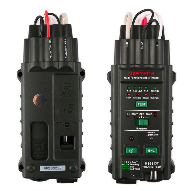 Кабельний тестер-сканер, трасошукач, пошук прихованої проводини MASTECH MS-6813 - Фото 2 Кабельний тестер-сканер, трасошукач, пошук прихованої проводини MASTECH MS-6813 - зображення 2