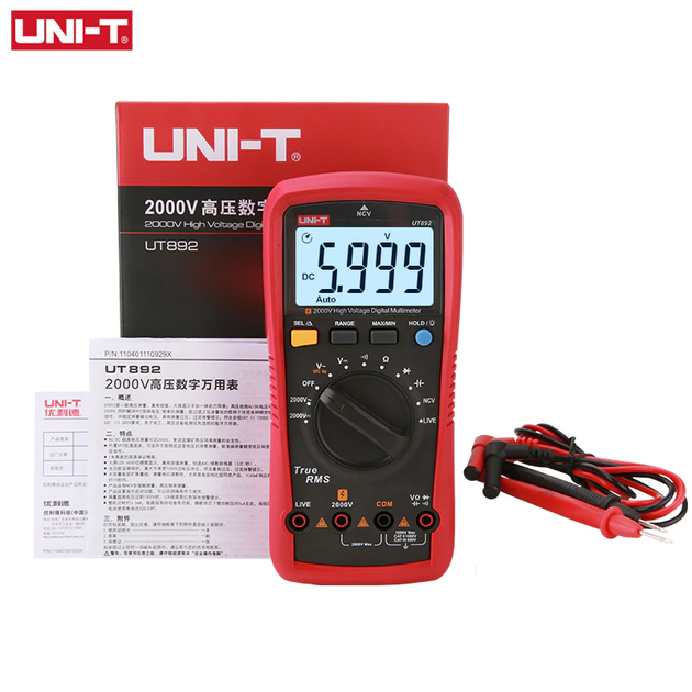 Высоковольтный цифровой мультиметр Unit UT-892 (2000V) - изображение 2