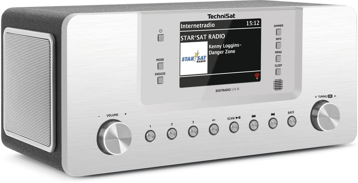 Radiobudzik TechniSat DigitRadio 574 IR Silver (0001/2951) - obraz 3