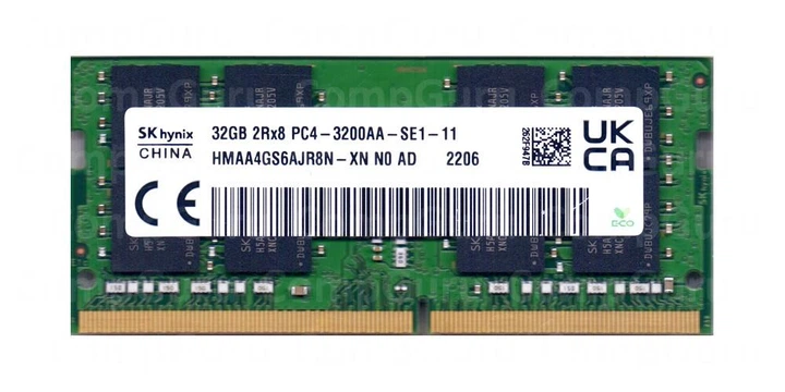 Оперативная память для ноутбука Hynix DDR4 32GB 3200MHz SO-DIMM