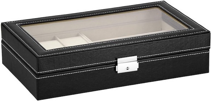 Шкатулка для годинників Springos HA1060 чорна 33 x 20 x 8 см (5907719433318) - зображення 1