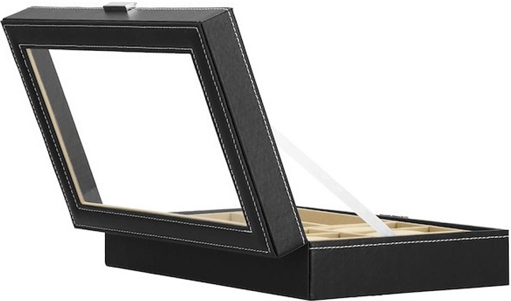 Шкатулка для годинників Springos HA1060 чорна 33 x 20 x 8 см (5907719433318) - зображення 5