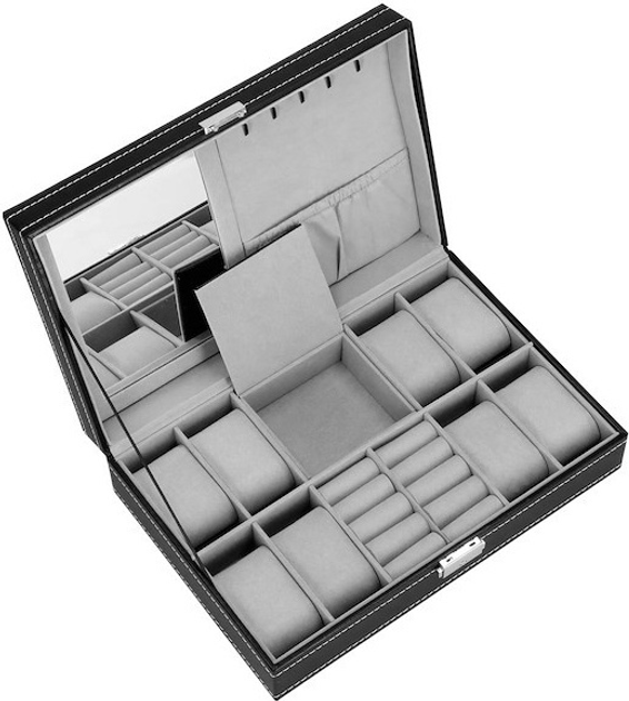 Шкатулка для годинників Springos HA1061 чорна 33 x 20 x 8 см (5907719433325) - зображення 6