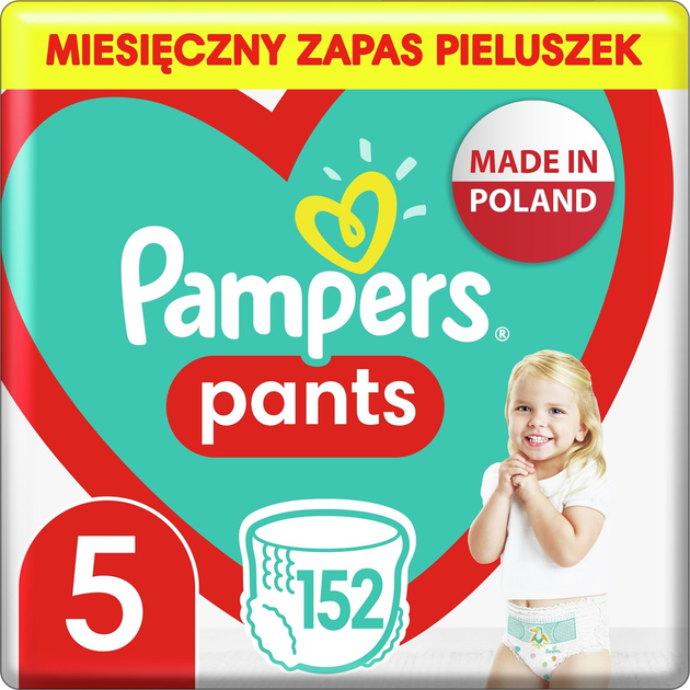 Pieluchomajtki Pampers Pants Rozmiar 5 (12-17 kg) 152 szt (8001090808004) - obraz 2