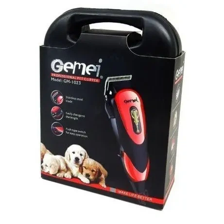 Машинка для стрижки животных Gemei GM 1023 + 4 насадки - изображение 7
