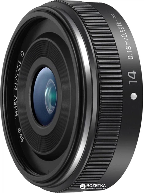 Panasonic Lumix G 14mm f/2.5 II ASPH Black (H-H014AE-K) – фото