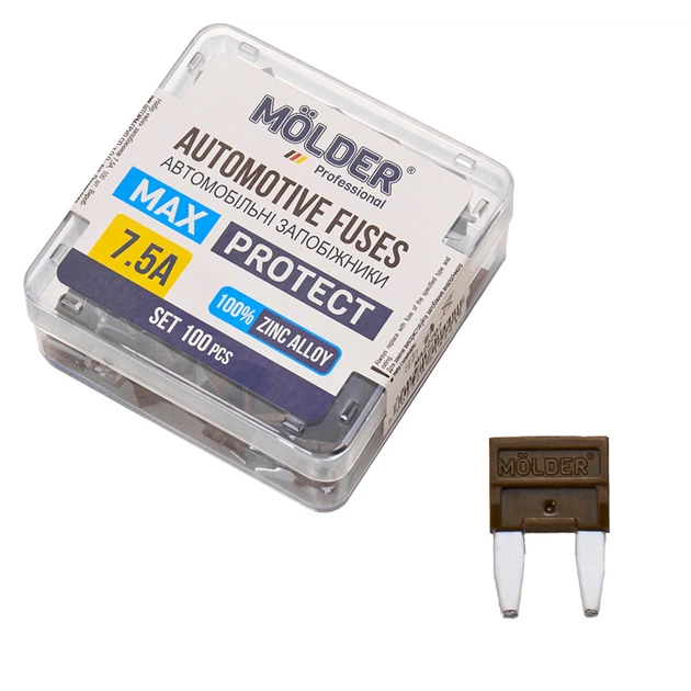 Набір запобіжників Molder міні 7,5А 100шт. (DO-LI_33S) - зображення 1