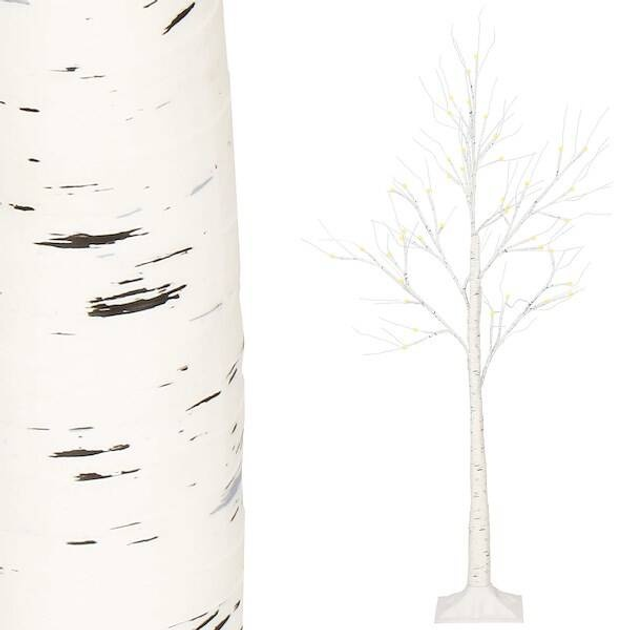 Świecące drzewko Springos CL0951 150 cm 72 LED Brzoza (5907719426457) - obraz 6