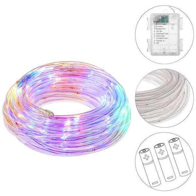 Wąż świetlny Springos CL0856 50 LED 5 m Multikolor (5907719426785) - obraz 7