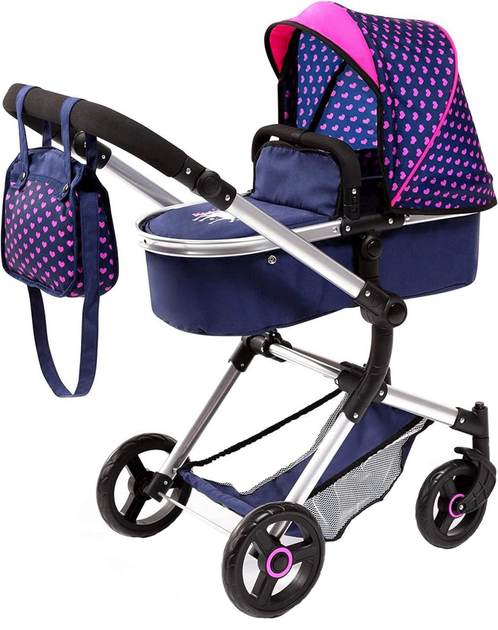 Коляска для ляльки Bayer Design Combi Neo Vario 18454AA Темно-синя (4003336184549) - зображення 1