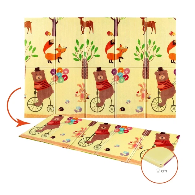 Детский складной коврик Nils Fun Forest MD05 190x150 cm - изображение 5