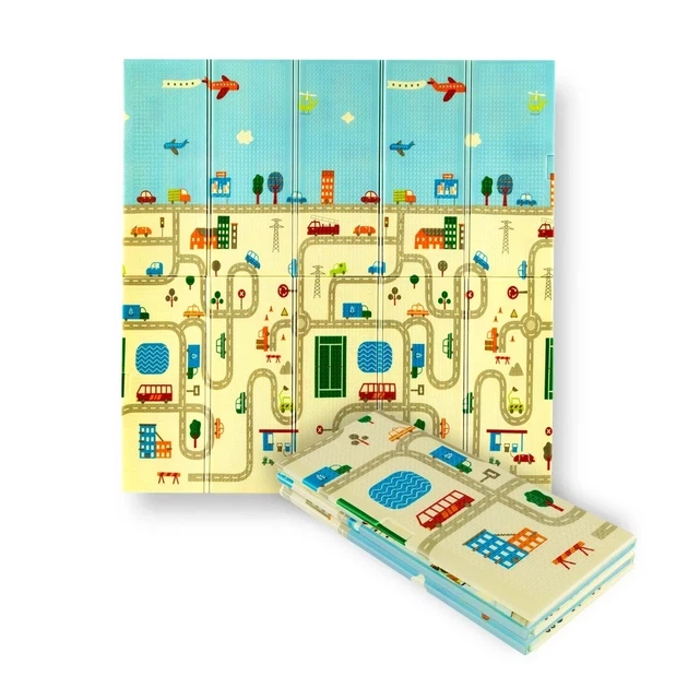 Дитячий складаний килимок Nils Fun City MD04 195x180 см - зображення 2