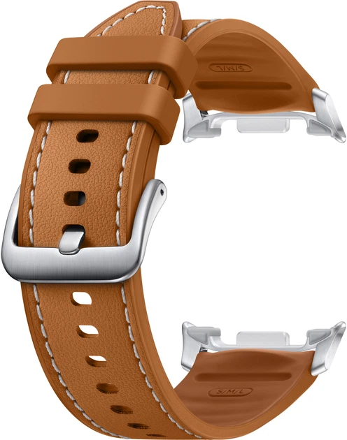 Ремінець Samsung Hybrid (S/M/L) для Samsung Galaxy Watch 8 Camel (ET-SLL50LAEGEU) - зображення 3