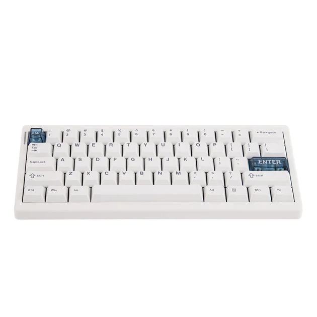 Игровая механическая клавиатура Cidoo QK61 V2 – 60% форм-фактор, горячая замена, RGB, Gasket Mount, Белая - изображение 2