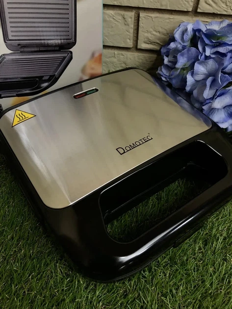 Сэндвичница 4в1 Domotec SI-234B 1200Вт — вафельница, гриль, орешница, мультипечь - изображение 3