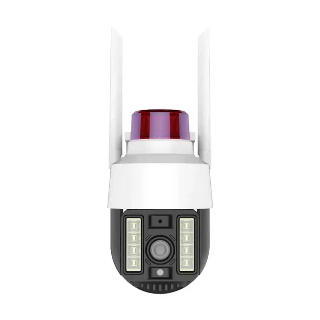 Уличная IP камера видеонаблюдения Verto VRT-C262 3MP Wi-Fi PTZ с SIM, ночным видением, микрофоном и сиреной - Фото 3 Уличная IP камера видеонаблюдения Verto VRT-C262 3MP Wi-Fi PTZ с SIM, ночным видением, микрофоном и сиреной - изображение 3