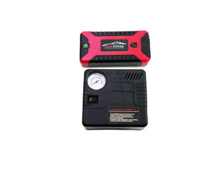 Пусковое устройство Jumpstarter Power Bank 99800 мА·ч, 12V, 600А, 4×USB, фонарик, запуск авто, зарядка гаджетов, в комплекте кейс - изображение 5