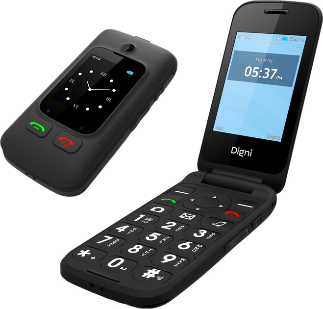 Telefon komórkowy eSTAR Digni Flip Black (DIGNIFLIPB) - obraz 4