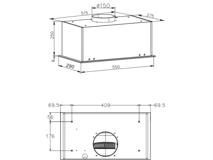 Витяжка вбудована Hansa OMP6555BGH - изображение 5