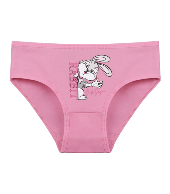 Трусы слипы для девочки с принтом RABBiT - Donella - 4171PB44 - 122-128 см - Малиновый - Фото 1 Трусы слипы для девочки с принтом RABBiT - Donella - 4171PB44 - 122-128 см - Малиновый - изображение 1